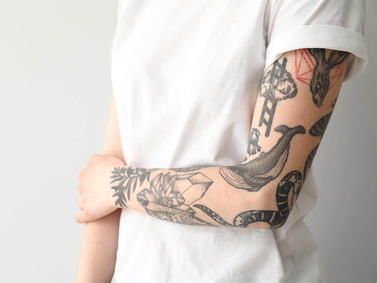 Sticker Sleeve | Ideen für tattoos, Tattoo ideen, Tattoo ideen klein